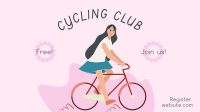 Bike Club Illustration Facebook Event Cover Design