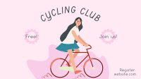 Bike Club Illustration Facebook event cover Image Preview