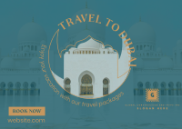 Dubai Trip Postcard Image Preview
