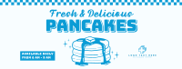 Retro Pancakes Facebook Cover Design