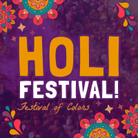 Mandala Holi Festival of Colors Instagram Post Design
