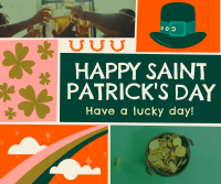 Rustic St. Patrick's Day Greeting Facebook Post Design