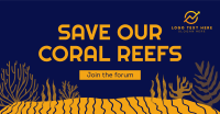 Coral Reef Conference Facebook Ad Design