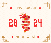 Year of the Dragon Facebook Post Design