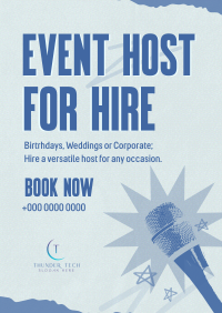 Host for Hire Poster Image Preview