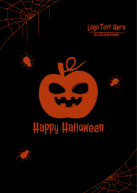Halloween Scary Pumpkin Poster Design