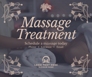 Art Nouveau Massage Treatment Facebook post Image Preview