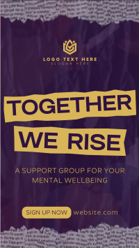 Mental Health Support Group Instagram Reel Design