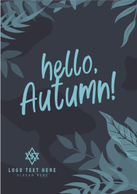 Hello Autumn Season Poster Design