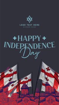 Happy Independence Day Georgia! Facebook story Image Preview