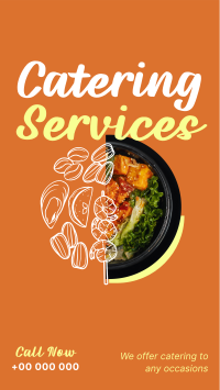 Food Catering Services YouTube Short Design