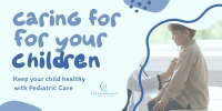 Keep Your Children Healthy Twitter Post Design