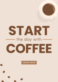 Morning Coffee Poster Design