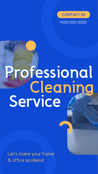 Spotless Cleaning Service Facebook Story Design
