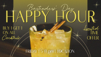 Happy Hour Bartender Day Animation Preview