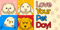 Modern Love Your Pet Day Twitter post Image Preview