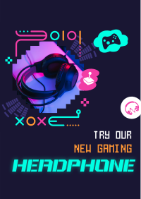 Gaming Headphone Accessory Flyer Image Preview