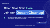 Ocean Day Clean Up Minimalist Animation Image Preview