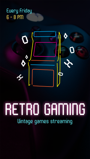 Retro Gaming Instagram story Image Preview