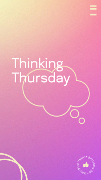 Thursday Cloud Thinking  Facebook Story Design