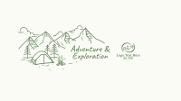 Adventure and Exploration YouTube Banner Design Image Preview