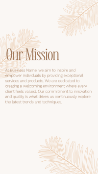 Minimalist Brand Mission Instagram Story Design