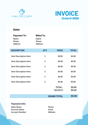 Professional Modern Design Invoice Image Preview