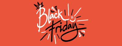 Black Friday Doodles Facebook cover Image Preview