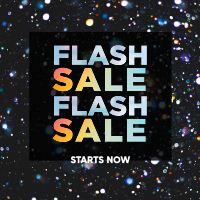 Flash Sale Confetti Instagram Post Design