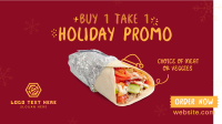 Shawarma Holiday Promo Facebook event cover Image Preview