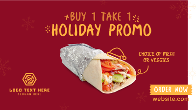 Shawarma Holiday Promo Facebook event cover Image Preview