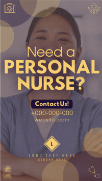 Modern Personal Nurse TikTok Video Preview