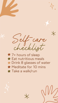 Self care checklist Instagram reel Image Preview