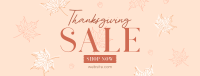 Elegant Thanksgiving Sale Facebook cover Image Preview