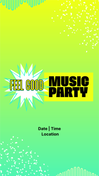 Feel Good Party Facebook Story Design