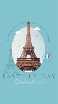 Let's Celebrate Bastille Facebook Story Design