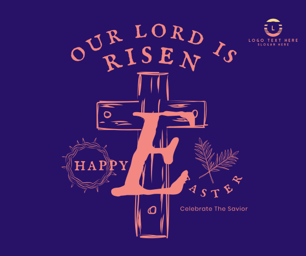 Lord Is Risen Facebook Post Design Image Preview