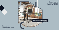 Modern Office Facebook Ad Design