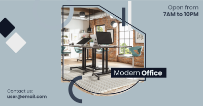 Modern Office Facebook ad Image Preview