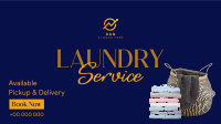 Laundry Delivery Services Facebook Event Cover Design