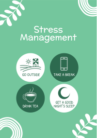 Stress Management Tips Flyer Design