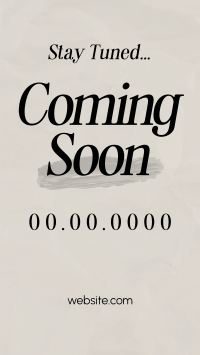 Minimalist Coming Soon TikTok video Image Preview