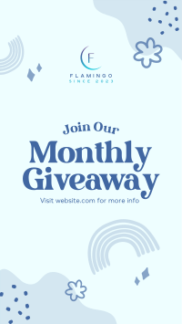 Monthly Giveaway Instagram story Image Preview