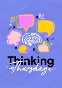 Simple Quirky Thinking Thursday Poster Image Preview