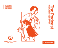Podcast Illustration Facebook post Image Preview