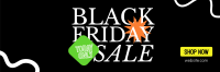 Black Friday Scribble Sale Twitter header (cover) Image Preview
