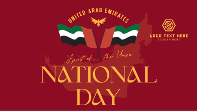 Simple UAE Day Facebook event cover Image Preview