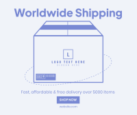 Product Shipping Facebook Post Design