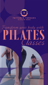 Minimalist Pilates Classes TikTok Video Image Preview