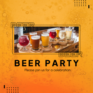 Beer Party Instagram post Image Preview